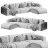 Canapé Litfad Microfiber Modern Square Arm - Neeo