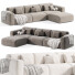 Canapé Litfad Microfiber Modern Square Arm - Neeo
