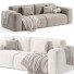 Canapé Litfad Microfiber Modern Square Arm - Neeo
