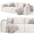 Canapé Litfad Microfiber Modern Square Arm - Neeo
