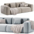 Canapé Litfad Microfiber Modern Square Arm - Neeo