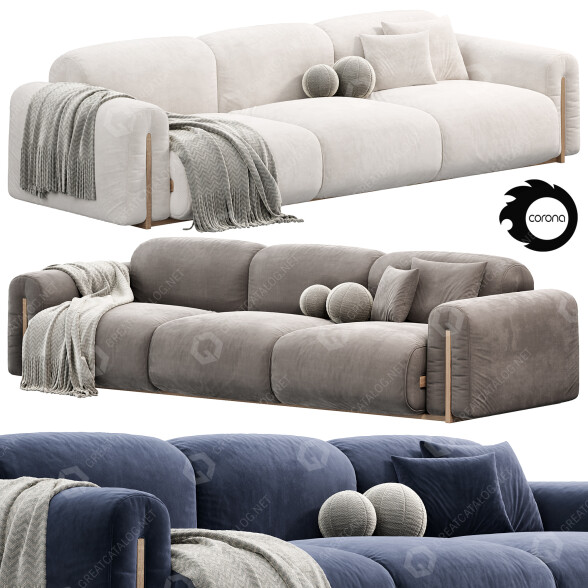 Диван Natuzzi Colle 3D модель