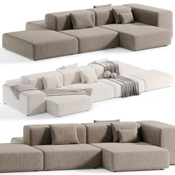 Sofá Living Divani Extra Wall by Design Piero Lissoni