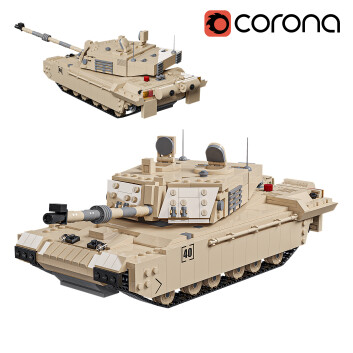 Іграшка Lego Challenger 2 Tank 3D модель