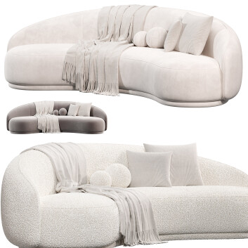 Sofa Six The Residence Boucle Curved