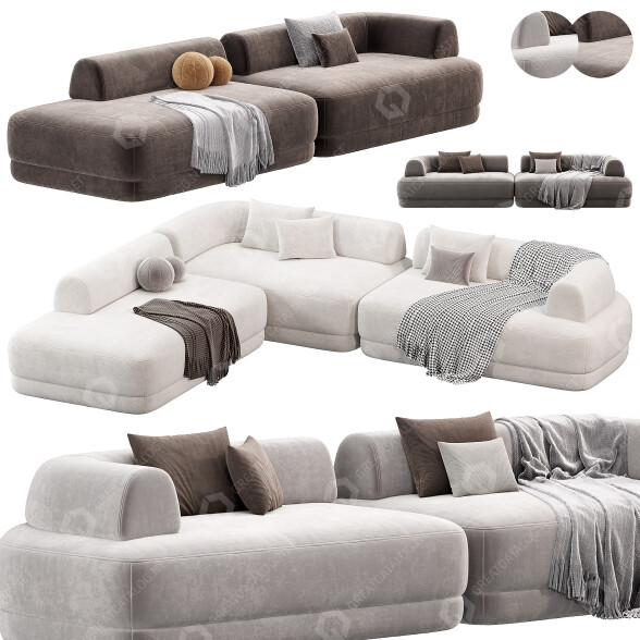 Sofas Zanotta Bumper 3D model