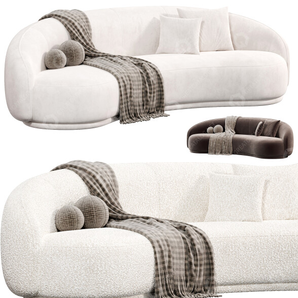 Sofa The Loom Collection Cashew model 3D
