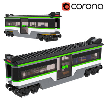 Іграшка Lego Express Passenger Vagone 3D модель