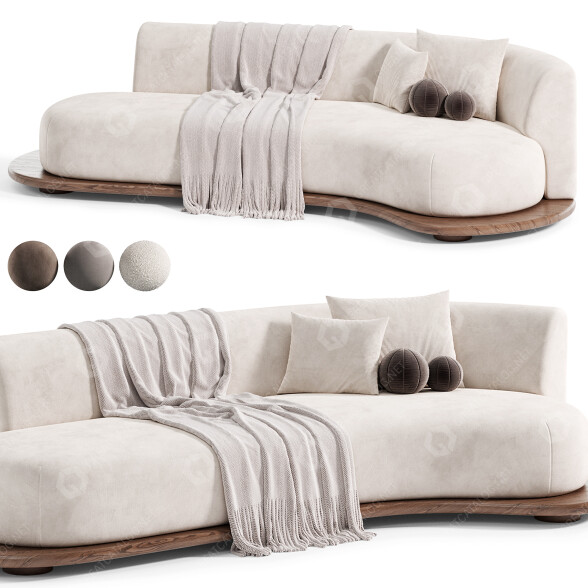 Sofa Greenapple Galapinhos 3D-Modell