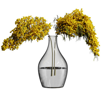 Bukiet  Plants Vase 01 Model 3D