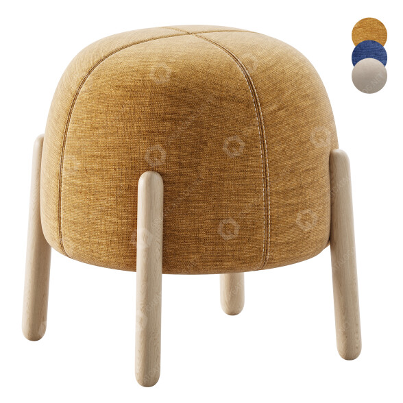 Pouf +Halle Sally modèle 3D