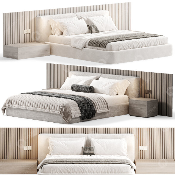 Łóżka i stoliki nocne Elmalek Yarrow Modern Store model 3D