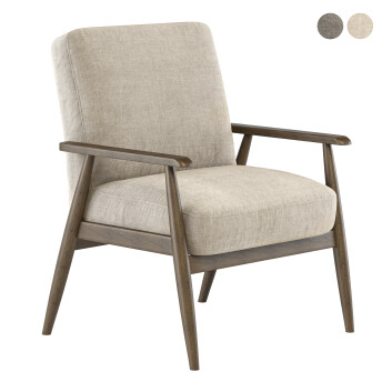 Krzesło  Pulaski Wood Frame Accent (Mid Century Modern 03) Model 3D