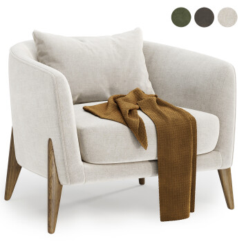 Fotel  Delray Arm Model 3D