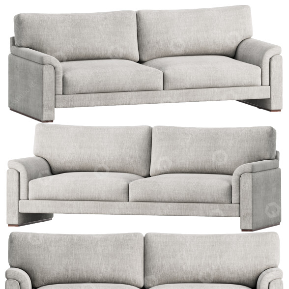 Canapé Paris 4 Seater modèle 3D