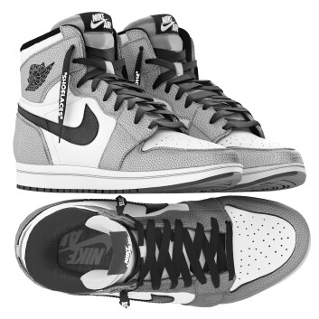 Кросівки Nike Air Jordan 1 Retro 3D модель