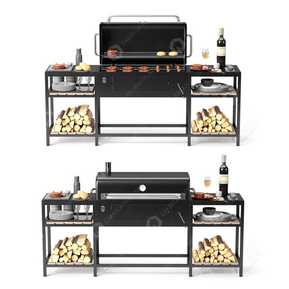 Grillen Set 24 3D-Modell