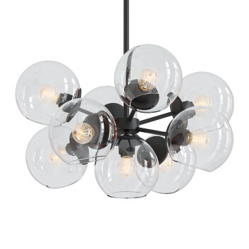Люстра West Elm Staggered Glass 9 3D модель