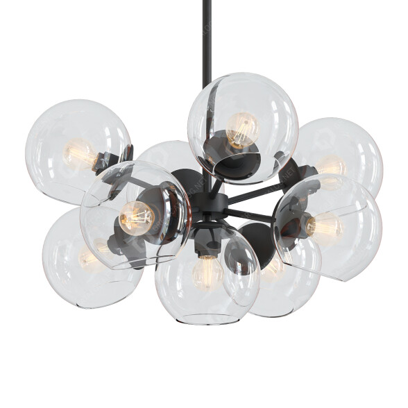 Люстра West Elm Staggered Glass 9 3D модель