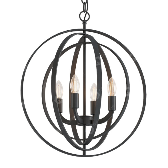 Kronleuchter Canarm Meridian 4 Light Chain 3D-Modell