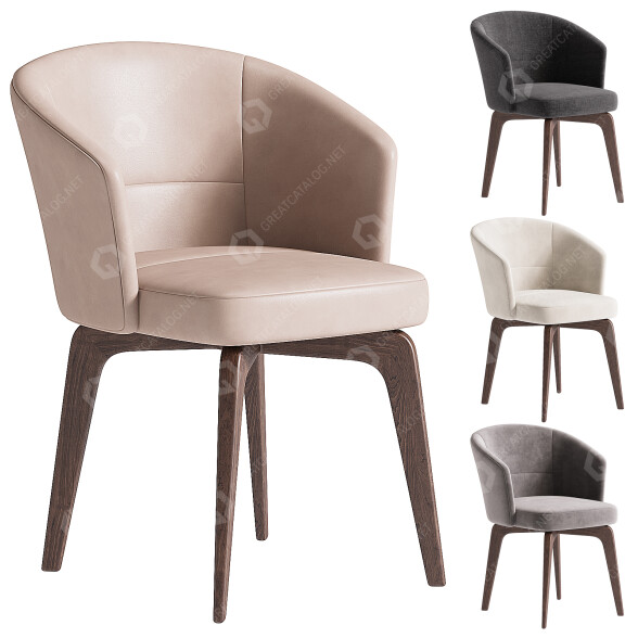 Стул Minotti Amelie 3D модель