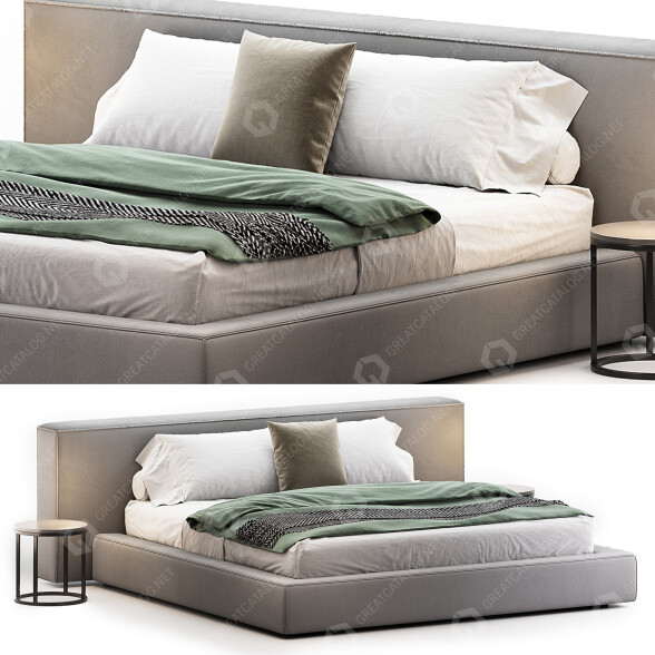 Łóżka i stoliki nocne Maiden Home Eldridge model 3D