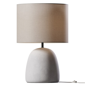 Tischlampe  Stoneware Polyester by Alexandra House Living 3D-Modell