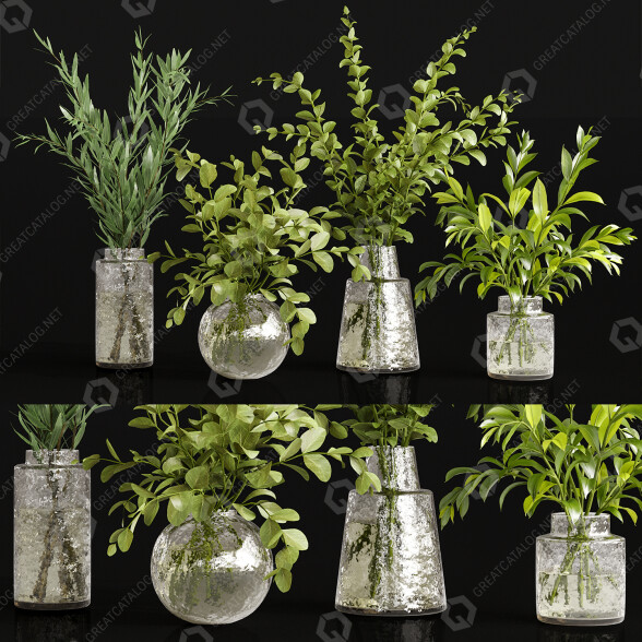 Ramos Conjunto verde Modelo 3D