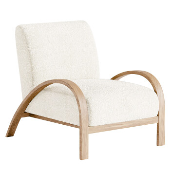 Fotel Anthropologie Boucle Bentwood