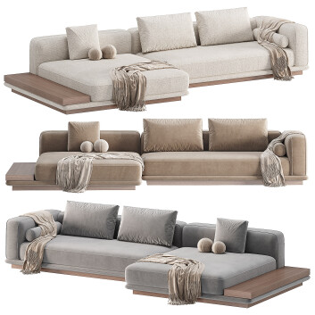 Sofá  Minotti Horizonte Modelo 3D