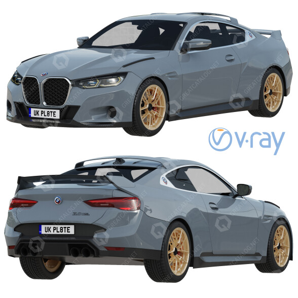 Автомобіль BMW 3.0 CSL 2023 3D модель