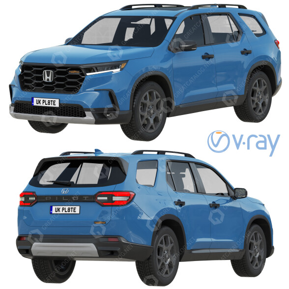 Coche Honda Pilot 2023 Modelo 3D