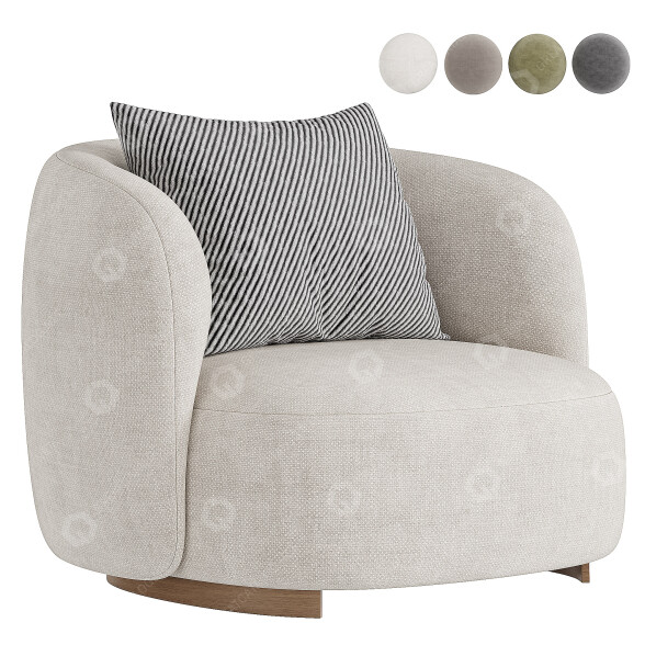 Sessel Diotti Aralia Round 3D-Modell
