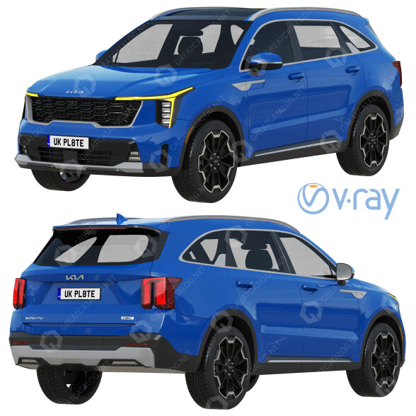 Auto Kia Sorento 2024 3D-Modell