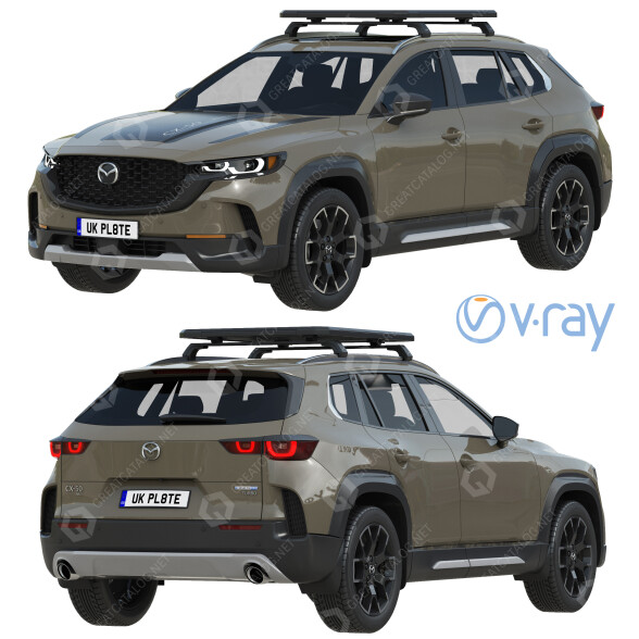 Автомобіль Mazda CX-50 3D модель
