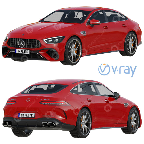 Samochód Mercedes-Benz AMG GT63 S E Performance 4-Door 2023 model 3D