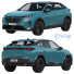 Coche Peugeot e-3008 2024 - zifir3d