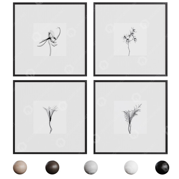 Bilder Frame Set #04 3D-Modell