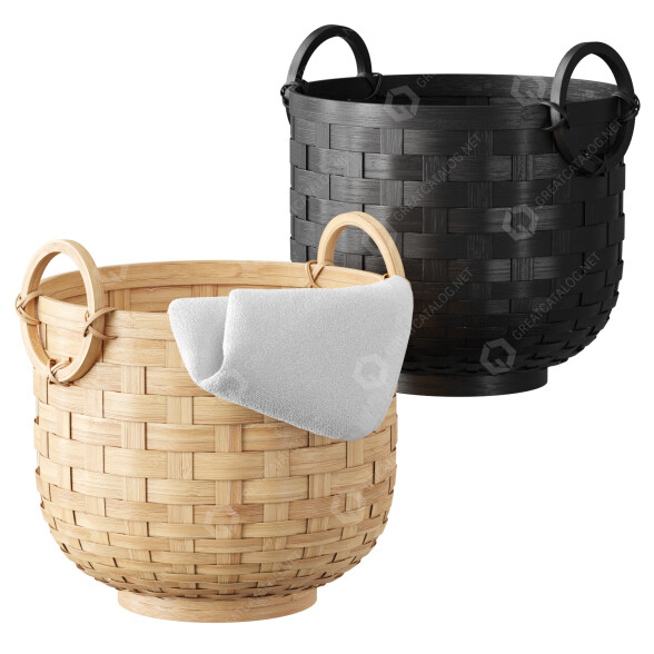 Кошик для зберігання H&M Bamboo 3D модель