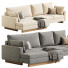 Sofa West Elm Harmony 2-Piece Double Wide Chaise Sectional - cirius