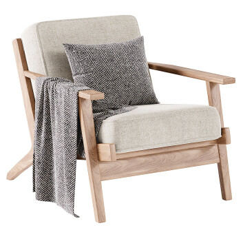 Armchair Baxton Studio Sigrid Mid-Century Modern