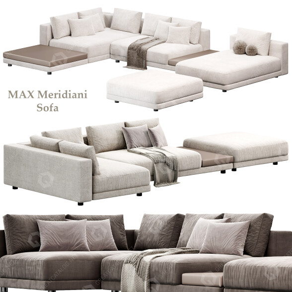 Диван Meridiani Max 3D модель