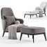 Sillón y otomana Minotti Leslie - Neeo