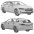 Auto Skoda Superb Combi 2024 - zifir3d