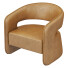 Sillón Restoration Hardware Gia Open-Back Leather Chair - zifir3d