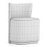 Stuhl Restoration Hardware Lara Fabric Dining Side - zifir3d