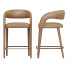 Counter Stool Restoration Hardware Nicola Open Barrel Leather - zifir3d