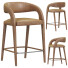 Counter Stool Restoration Hardware Nicola Open Barrel Leather - zifir3d