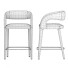 Counter Stool Restoration Hardware Nicola Open Barrel Leather - zifir3d