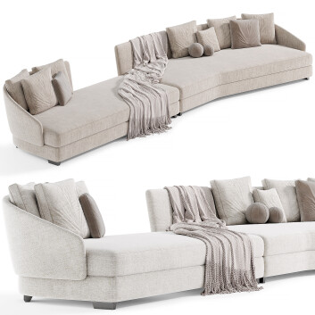 Диван  Minotti Lawson 3D модель